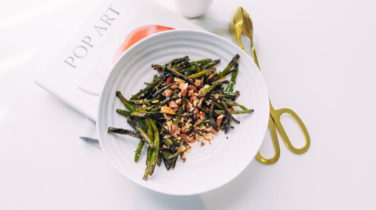 Roasted Green Beans with Almonds