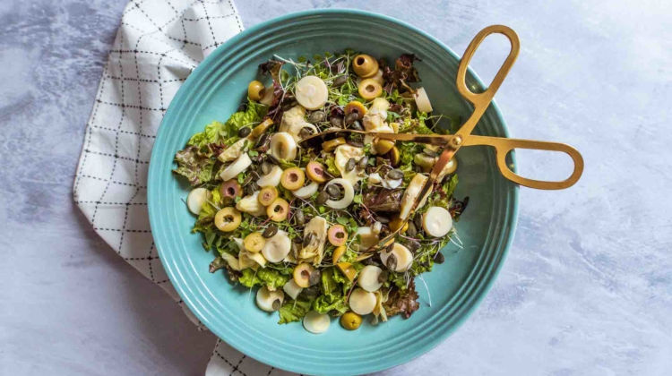 Artichoke Heart of Palm Dill Salad