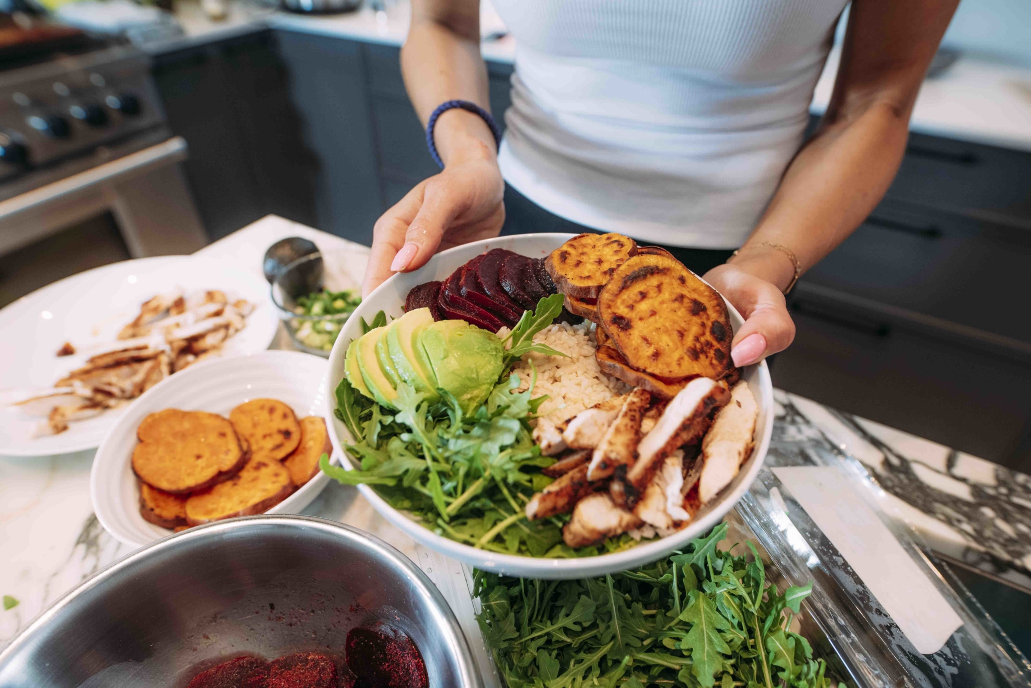 Chicken Vegetable Bowls · GLW