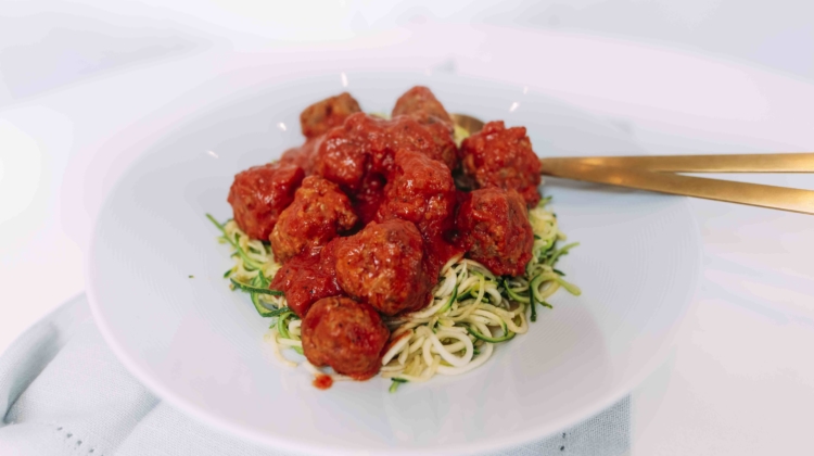 Turkey Meatballs with Zoodles