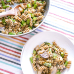 Asparagus Mushroom Summer Pasta - Girls Living Well; Click to read learn to make this Asparagus Mushroom Summer Pasta on Girls Living Well! With so many healthy and tasty gluten free pasta options, we are always coming up with delicious recipes for a quick, satisfying, plant lunch or dinner option. Asparagus is in season and I came up with a recipe. Best pasta salad recipes vegetarian cold. Pasta salad recipes healthy easy. Pasta recipes homemade Italian foods. Veggie pasta recipes healthy. Asparagus recipes baked healthy simple.