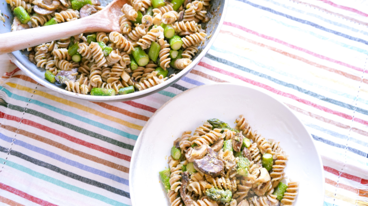 Asparagus Mushroom Summer Pasta