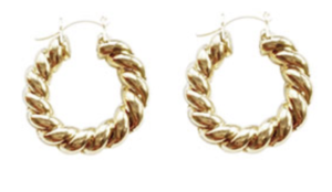 Small Gold NOA Hoops