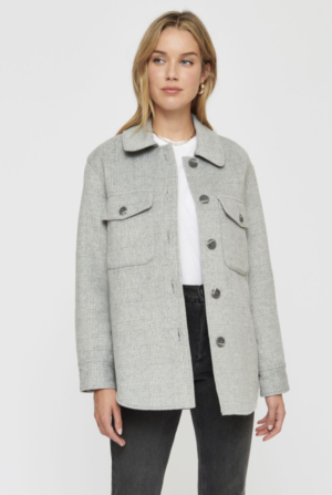 Dynamite Brushed Shirt Jacket