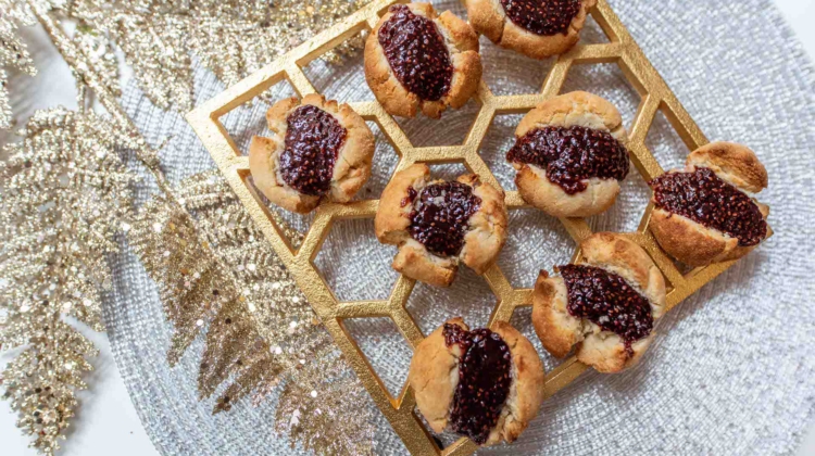 3 Ingredient Vegan Thumbprint Cookies