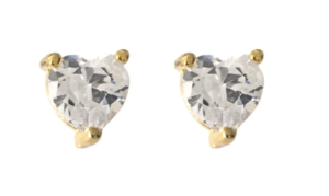Noa Jewelry Diamond Heart Studs