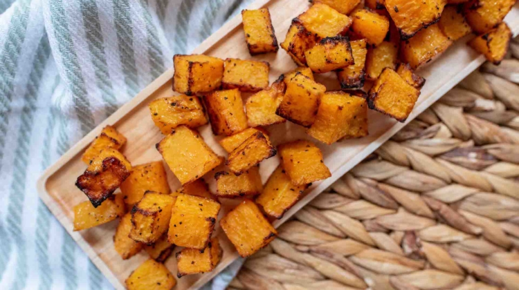 Maple-Garlic Roasted Butternut Squash