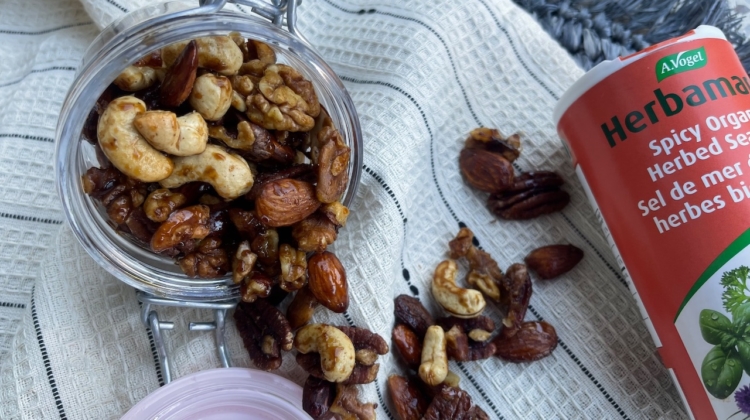 Sweet, Spicy & Salty Herbamare Nuts