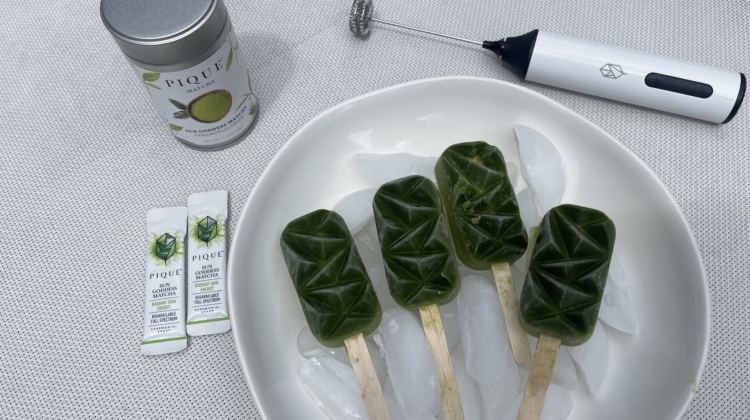 Coconut Maple Matcha Pops