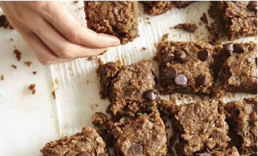 Flourless Zucchini Blondies · GLW