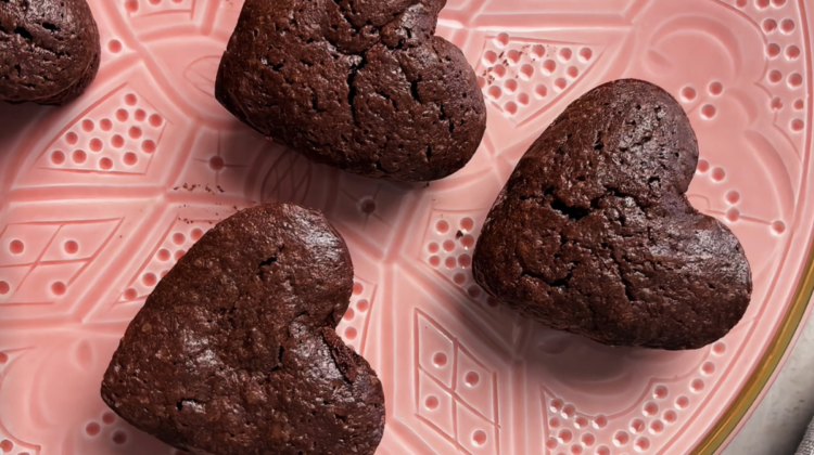 Collagen Fudgy Heart Brownies