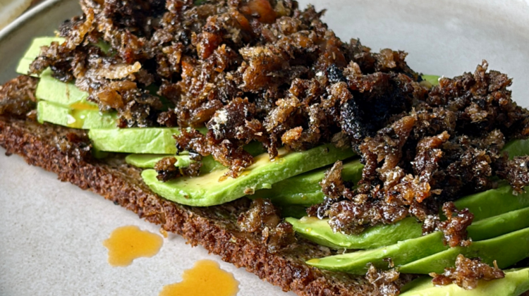 Crispy Sardine Avocado Rye Toast