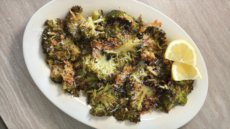 Crispy Smashed Broccoli with Parmesan